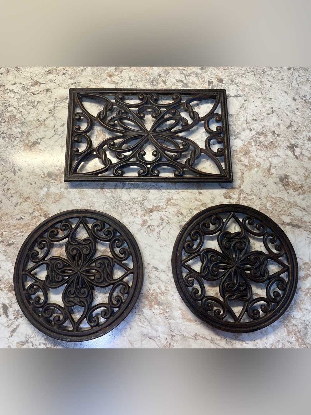 Southern Living At Home Black Wrought Iron Trivets